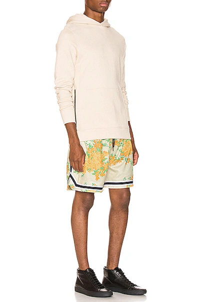 Shop John Elliott Basketball Shorts In Ivory Bougainvillea