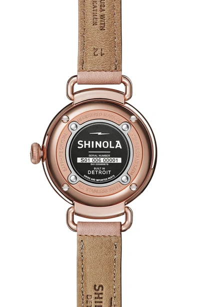 Shop Shinola Canfield Leather Strap Watch, 32mm