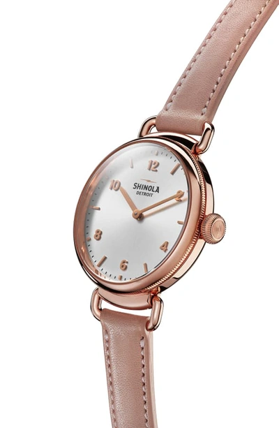 Shop Shinola Canfield Leather Strap Watch, 32mm