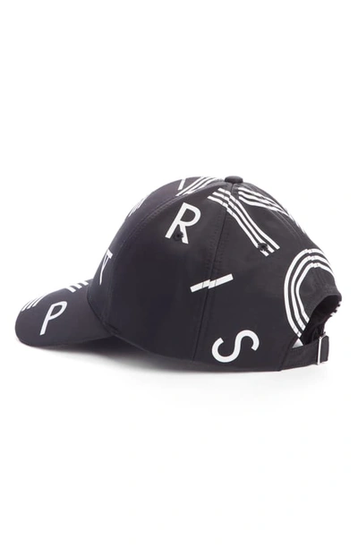 Shop Kenzo Logo Letters Baseball Cap - Black