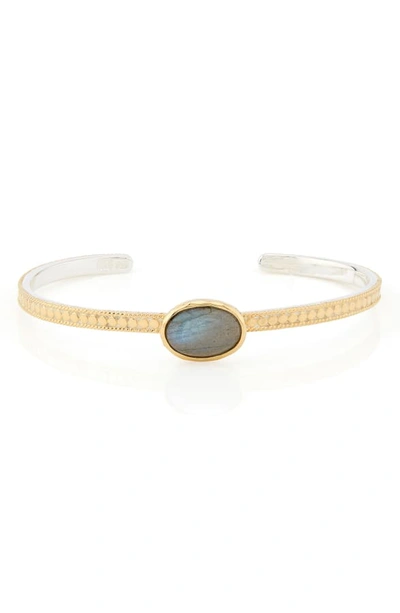 Shop Anna Beck Labradorite Cuff Bracelet In Gold/ Labradorite