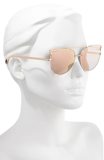 Shop Tiffany & Co 61mm Cat Eye Sunglasses In Gold/ Gold Mirror