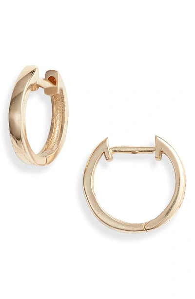 Shop Anzie Cleo Huggie Hoop Earrings In Gold