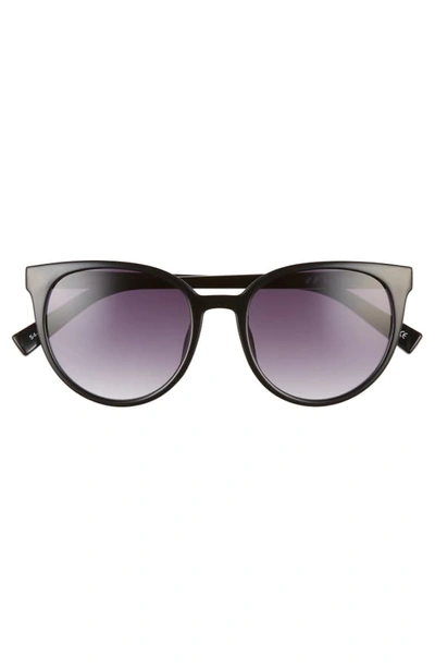 Shop Le Specs Armada 54mm Cat Eye Sunglasses In Black/ Smoke Gradient