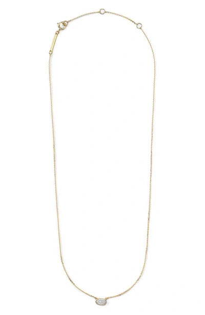 Shop Kendra Scott Marisa Diamond & Gold Pendant Necklace In 14k Gold White Diamond