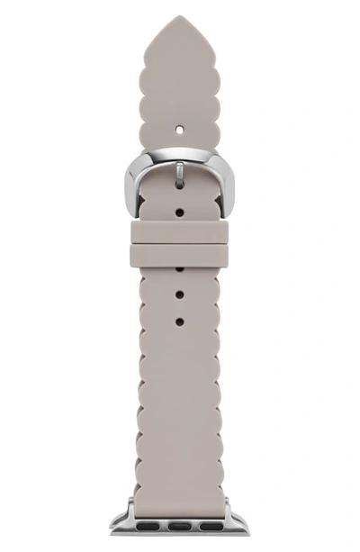 Shop Kate Spade Apple Watch Strap, 38mm In Grey