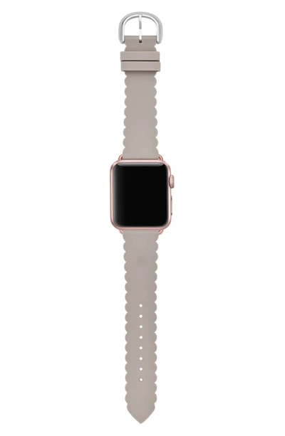 Shop Kate Spade Apple Watch Strap, 38mm In Grey