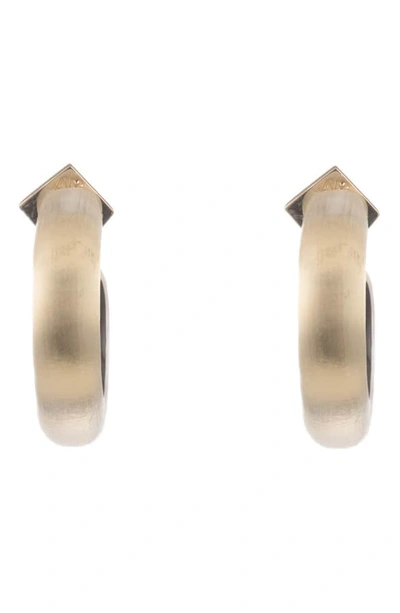 Shop Alexis Bittar Hoop Earrings In Gold