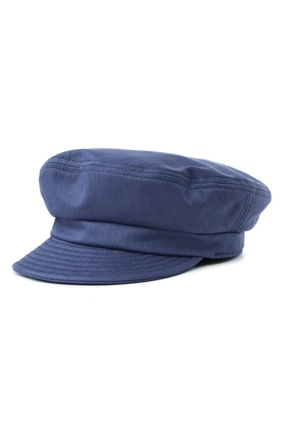 Shop Brixton Fiddler Un Fisherman Cap In Washed Navy