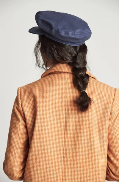 Shop Brixton Fiddler Un Fisherman Cap In Washed Navy