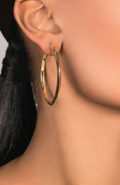 Shop Lana Jewelry Casino Hollow Hoop Earrings In Yellow Gold