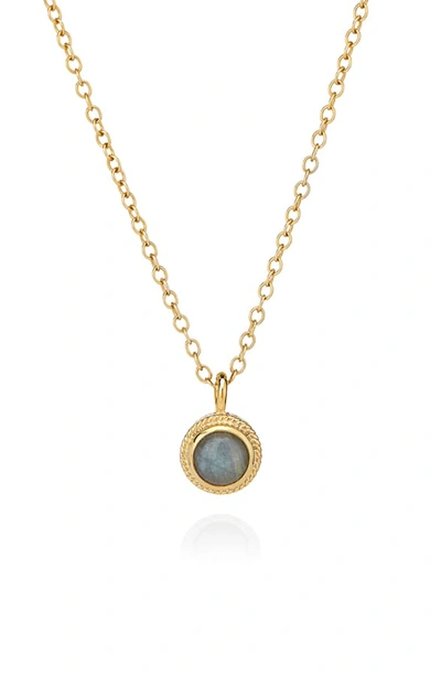 Shop Anna Beck Labradorite Pendant Necklace In Gold/ Labradorite
