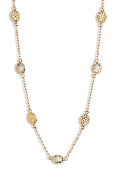 Shop Anna Beck Howlite Collar Necklace In Gold/ Howlite