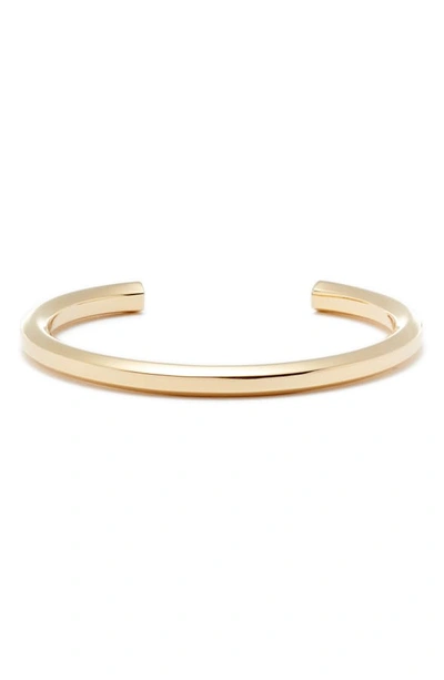 Shop Allsaints Large Hex Cuff In Gold