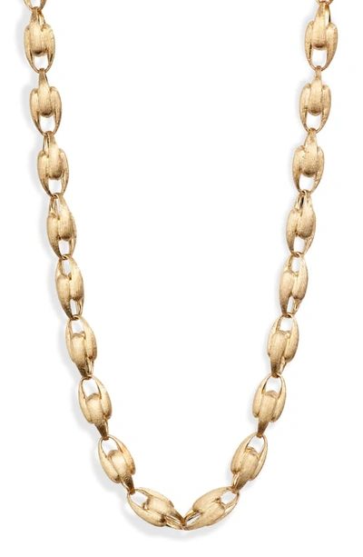 Shop Marco Bicego Lucia Link Collar Necklace In Yellow Gold