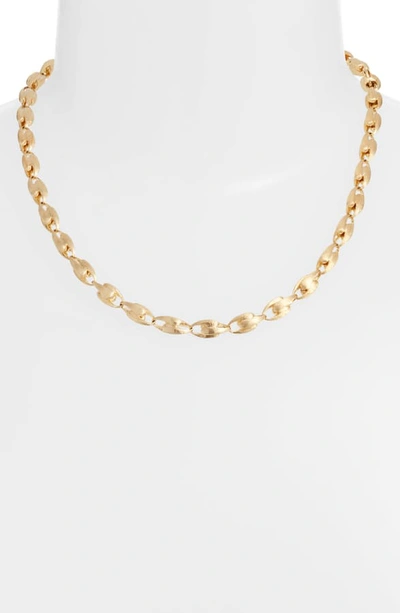 Shop Marco Bicego Lucia Link Collar Necklace In Yellow Gold