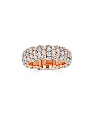 Shop Zydo 18k Rose Gold Diamond Stretch Ring
