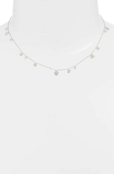 Shop Ef Collection Diamond Confetti Necklace In White Gold/ Diamond