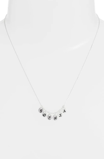 Shop Argento Vivo Personalized Disc Necklace (nordstrom Exclusive) In Silver