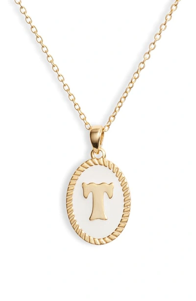 Shop Argento Vivo Initial Pendant Necklace In Gold T