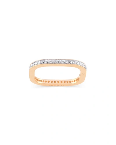 Shop Ginette Ny Tv 18k Rose Gold Diamond Ring