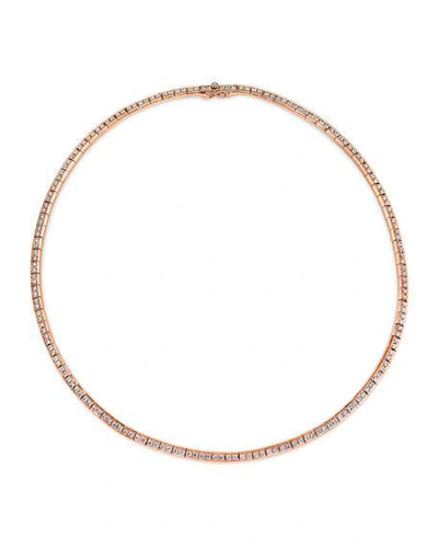 Shop Anita Ko 18k Rose Gold Diamond Link Choker Necklace