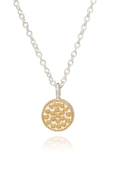Shop Anna Beck Initial Pendant Necklace In Q - Gold/ Silver