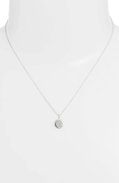 Shop Anna Beck Initial Pendant Necklace In E - Gold/ Silver