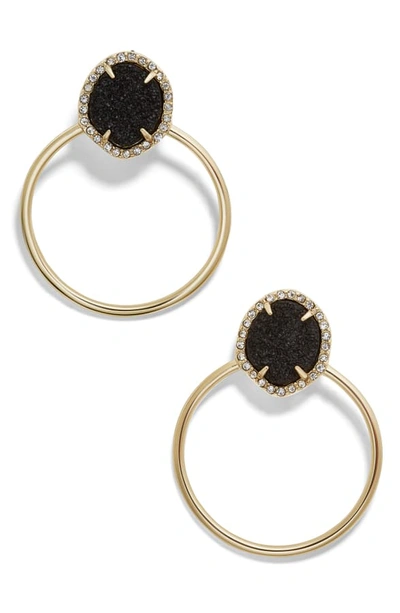 Lutana druzy hoop earrings sale