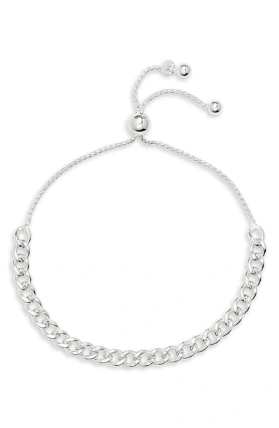 Shop Argento Vivo Chain Link Slider Bracelet In Silver