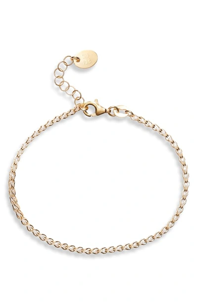 Shop Argento Vivo Caged Crystal Bracelet In Gold/ Clear
