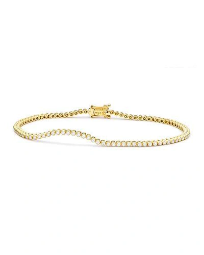 Shop Paul Morelli Diamond Stitch Bracelet In 18k Yellow Gold