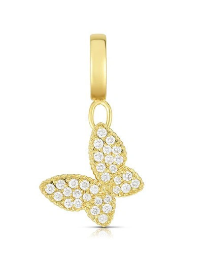 Shop Roberto Coin 18k Gold & Diamond Butterfly Charm