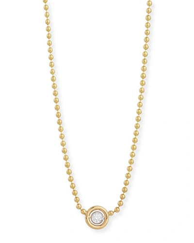 Shop Rina Limor Diamond Bezel Pendant Necklace
