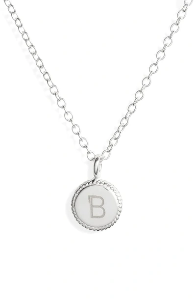 Shop Anna Beck Initial Pendant Necklace In B - Gold/ Silver