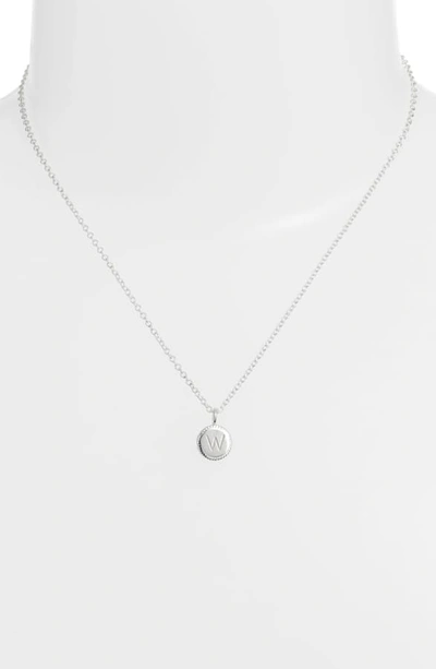 Shop Anna Beck Initial Pendant Necklace In W - Gold/ Silver