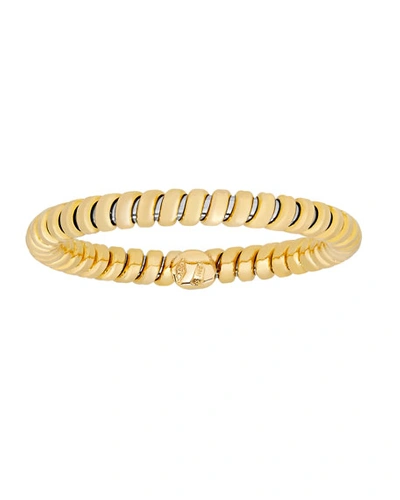 Shop Alberto Milani Via Bagutta 18k Yellow Gold Tubogas Band Ring