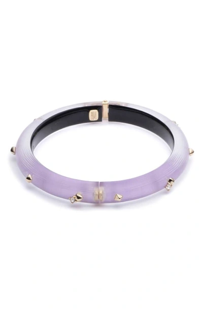 Shop Alexis Bittar Studded Hinge Bracelet In Mulberry