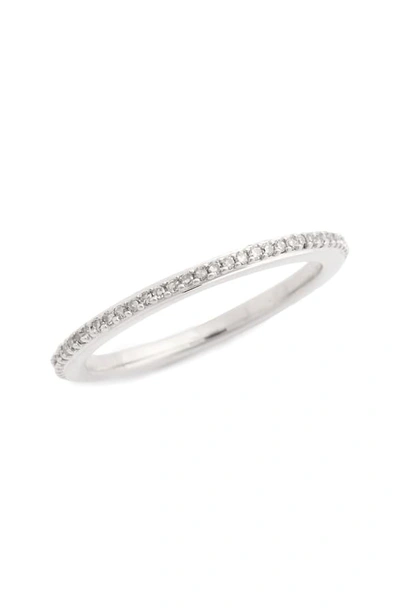 Shop Monica Vinader Diamond Eternity Ring In Diamond/ Sterling Silver