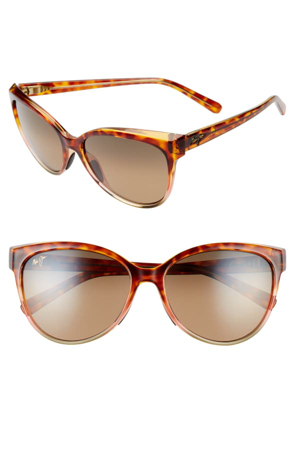 tan cat eye sunglasses