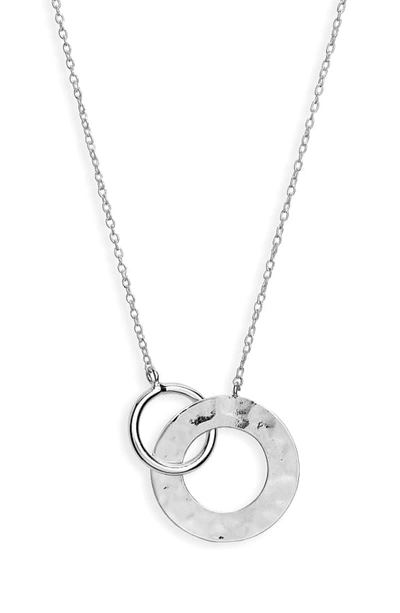 Shop Argento Vivo St. Barths Interlock Necklace In Silver