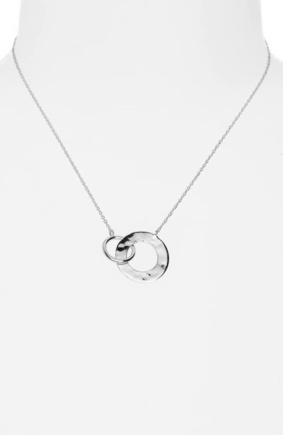 Shop Argento Vivo St. Barths Interlock Necklace In Silver