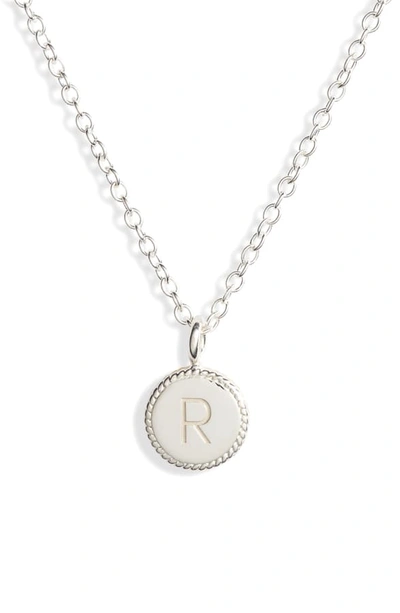 Shop Anna Beck Initial Pendant Necklace In R - Gold/ Silver