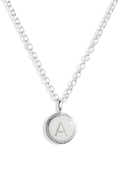 Shop Anna Beck Initial Pendant Necklace In A - Gold/ Silver