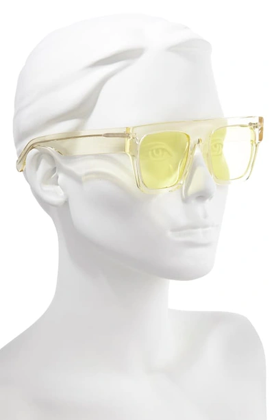 Shop Stella Mccartney 51mm Flattop Sunglasses In Yellow/ Yellow