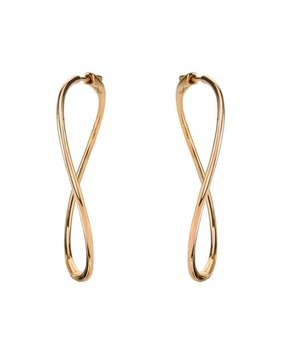 Shop Anita Ko 18k Rose Gold Twisted Hoop Earrings