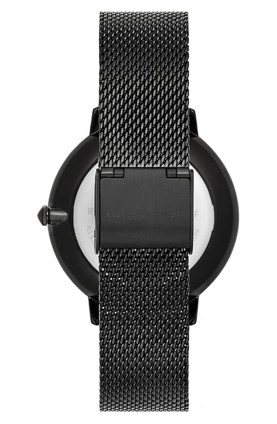 Shop Rebecca Minkoff Major Chronograph Bracelet Watch, 38mm In Black