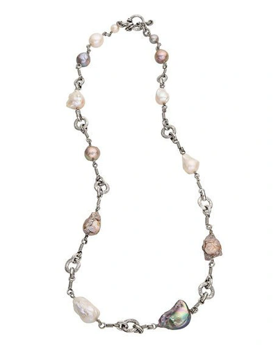 Shop Stephen Dweck Hand-carved Sculpted Baroque Pearl Necklace