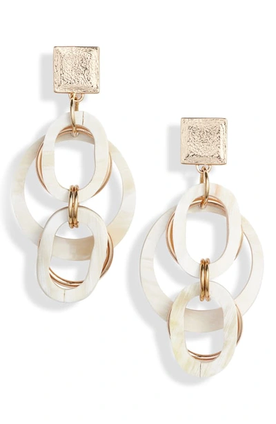 Shop Akola Meriah Statement Drop Earrings In Blonde