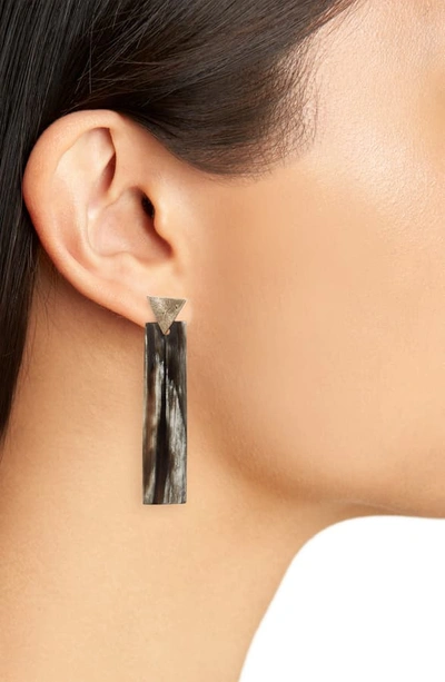 Shop Akola Cyrus Drop Earrings In Black